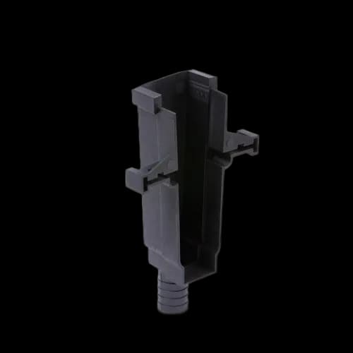 TL-1010 Endcap left/right incl. water discharge exit plastic black