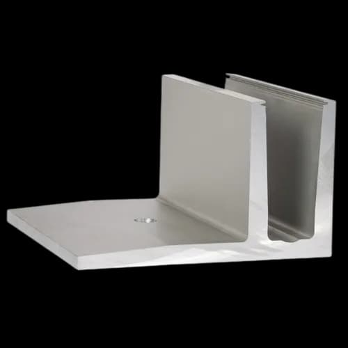 TL-3030 Glass profile L=2500mm aluminum natural anodized