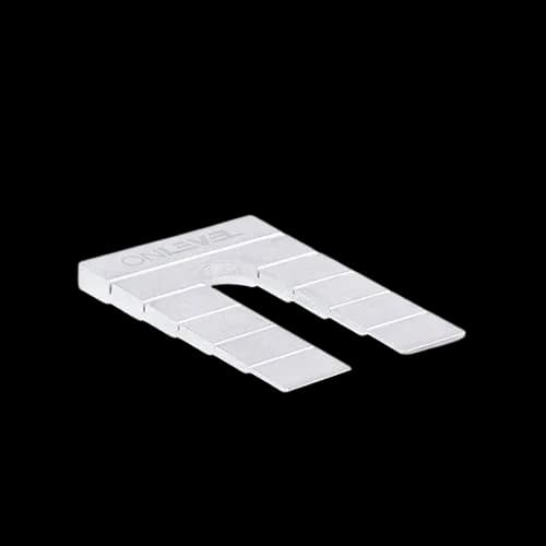 Horseshoe shims aluminum mill finish