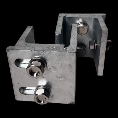Mounting console H=110-150mm, steel zinc plated
